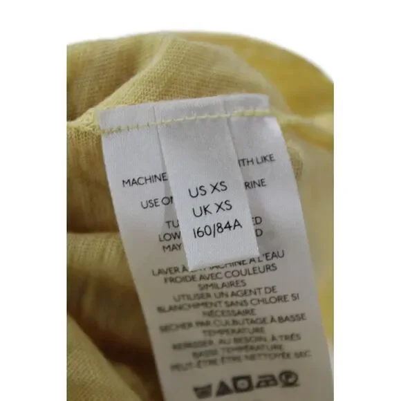 We The Free Women Bohemian V-Neck Long Sleeve Tunic Yellow Size M - Picture 6 of 8